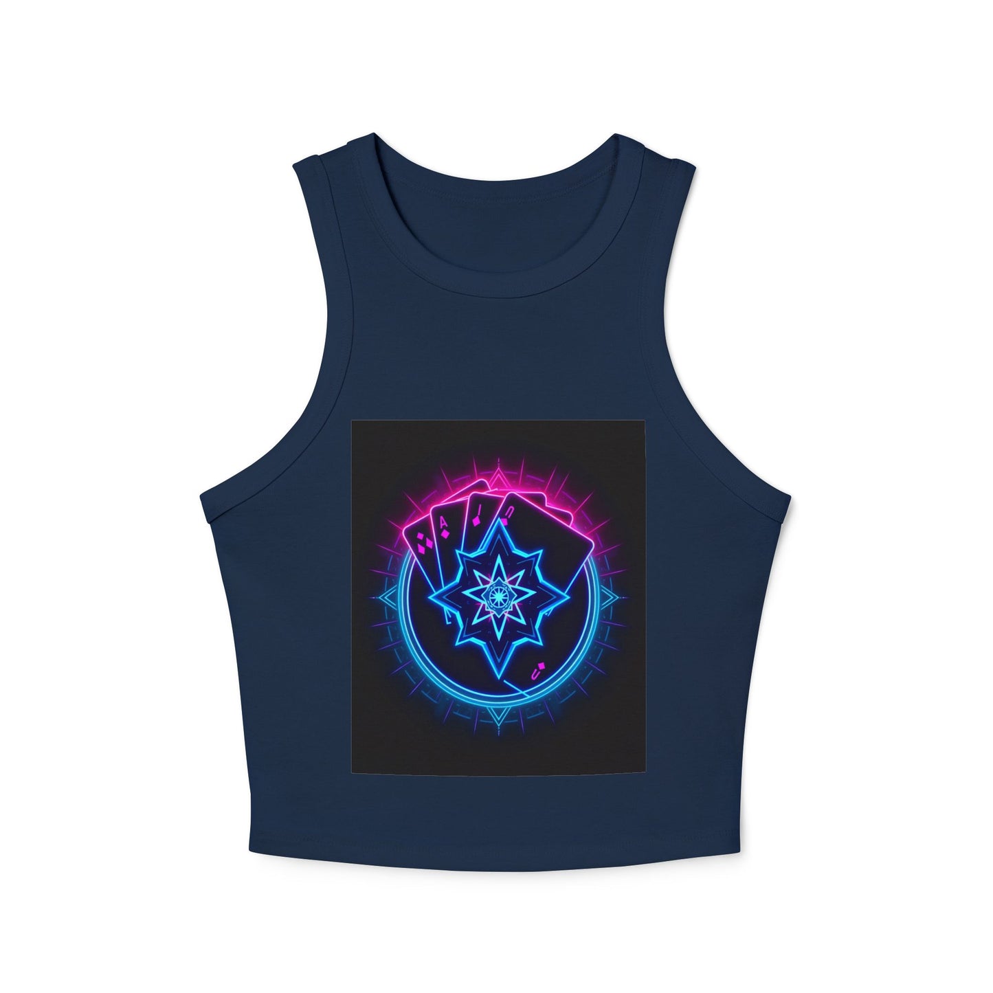 Women's Micro Rib Racer Tank Top - Feminine Energy & Cosmic Vibes, Summer Top, Festival Wear, Workout Gear, Gift for Her, [...]