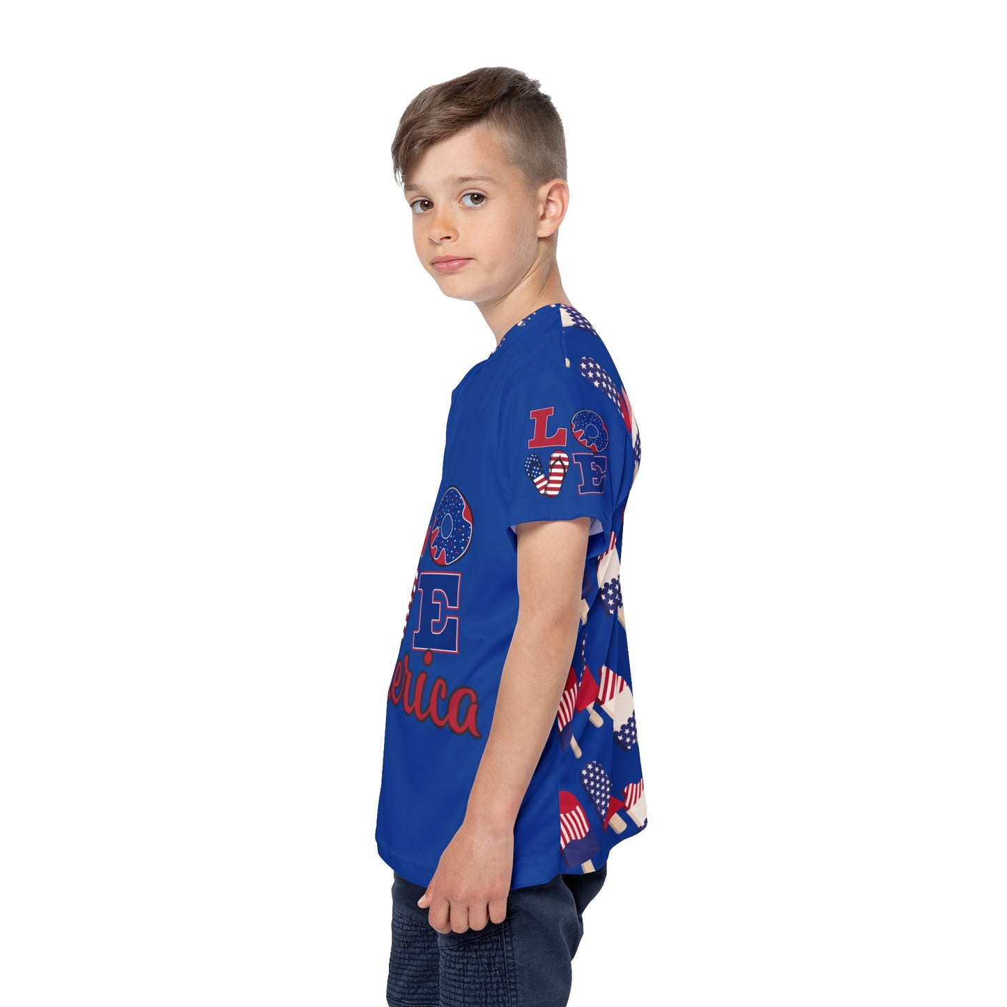 Peace to America Kids Sports Jersey (AOP)