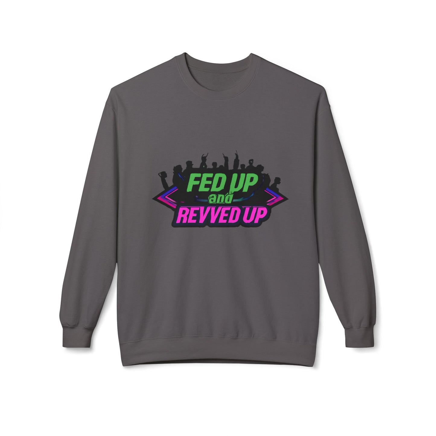 Empowered Message Crewneck Sweatshirt, Unisex Fleece, Activism Sweatshirt, Political Apparel, Comfortable Streetwear