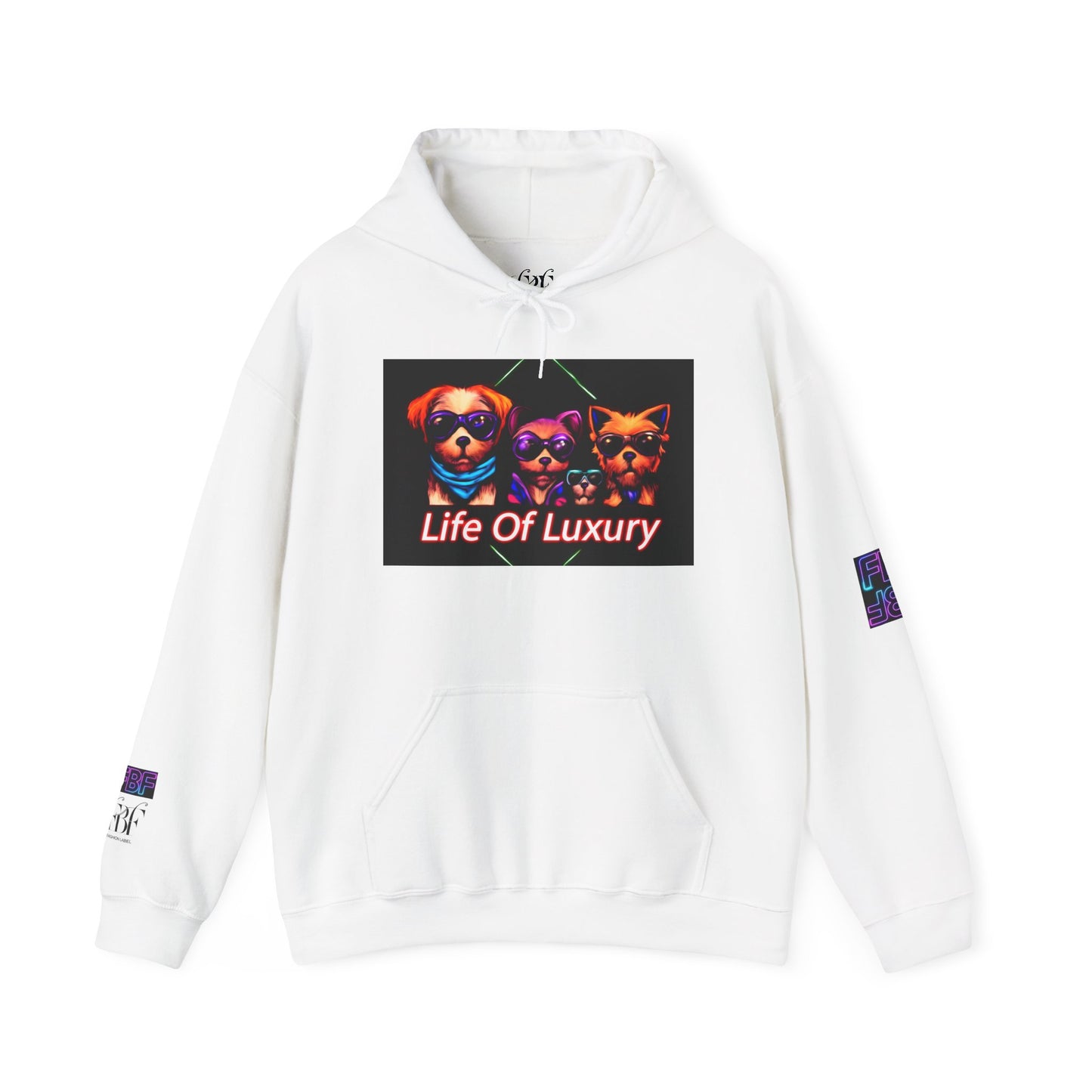 Luxury Life Unisex Hoodie - Cozy Sweatshirt for Pet Lovers, Gift for Birthdays, Everyday Wear, Chill Vibes, FBF Collection
