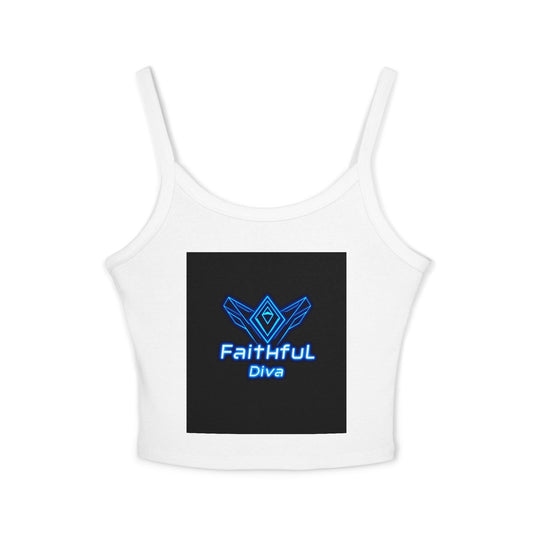 Neon Vibes Spaghetti Strap Tank Top, Stylish Crop Top, Summer Wear, Festival Fashion, Music Concert Top, Gifts for Her