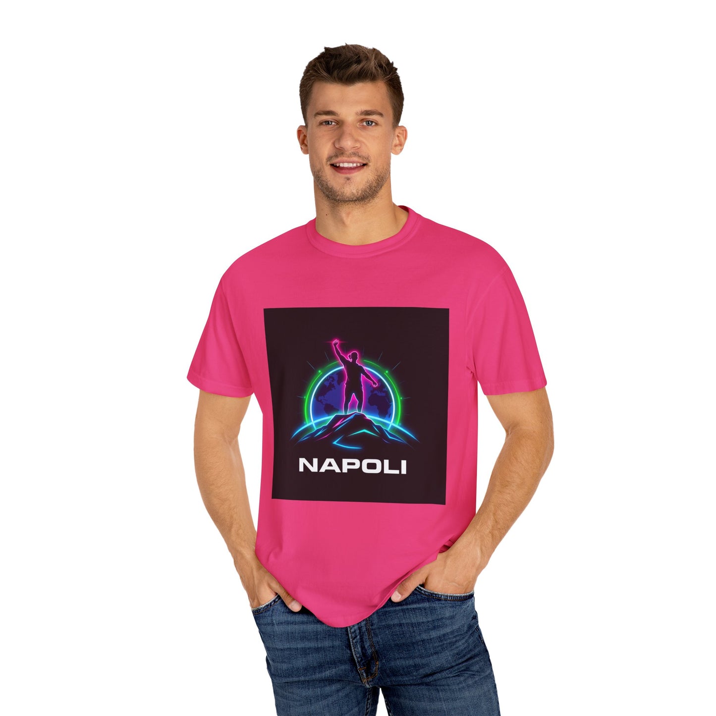 Neon Napoli T-Shirt for Adventurers, Retro Graphic Tee, Perfect for Travelers, Gifts for Him/Her, Cool Streetwear, Casual Outfit
