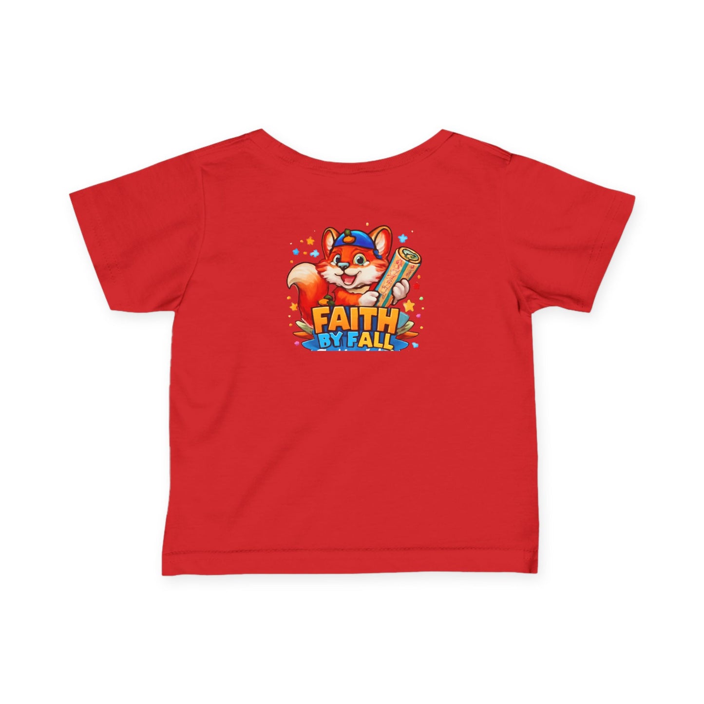 Infant Tee — Cute Fox "Faith Fox" Graphic Baby Shirt