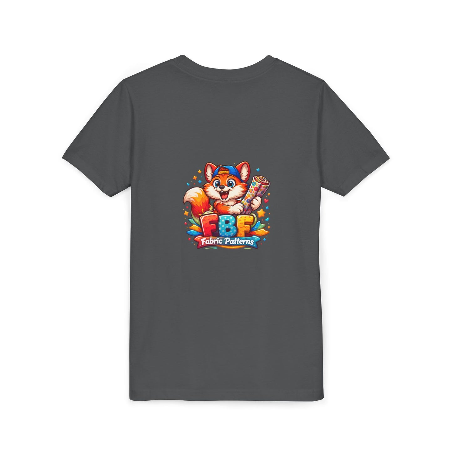 Youth Tee — Colorful Cartoon Fox 'FBF' Logo Kids Shirt