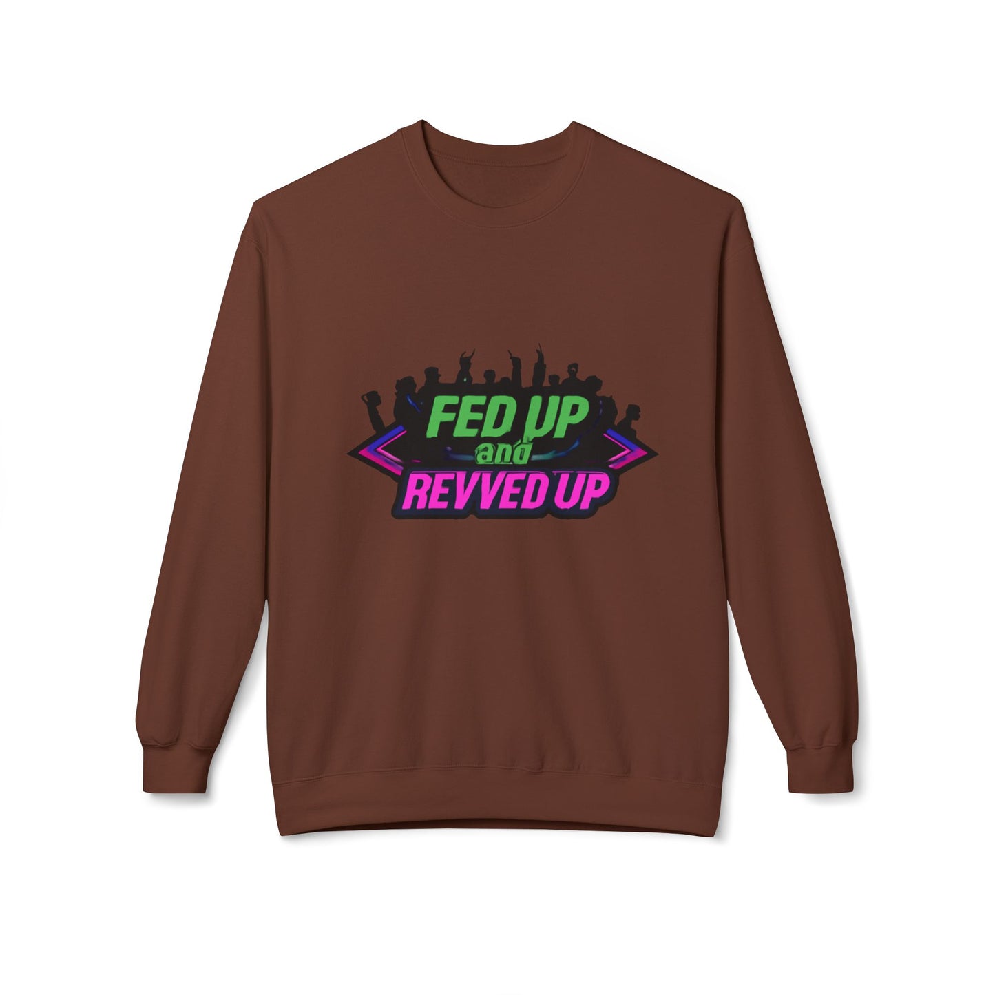 Empowered Message Crewneck Sweatshirt, Unisex Fleece, Activism Sweatshirt, Political Apparel, Comfortable Streetwear