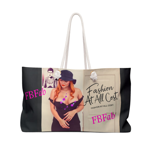 Chic Weekender Bag with Fashion Print - Stylish Travel Tote for Trendsetters