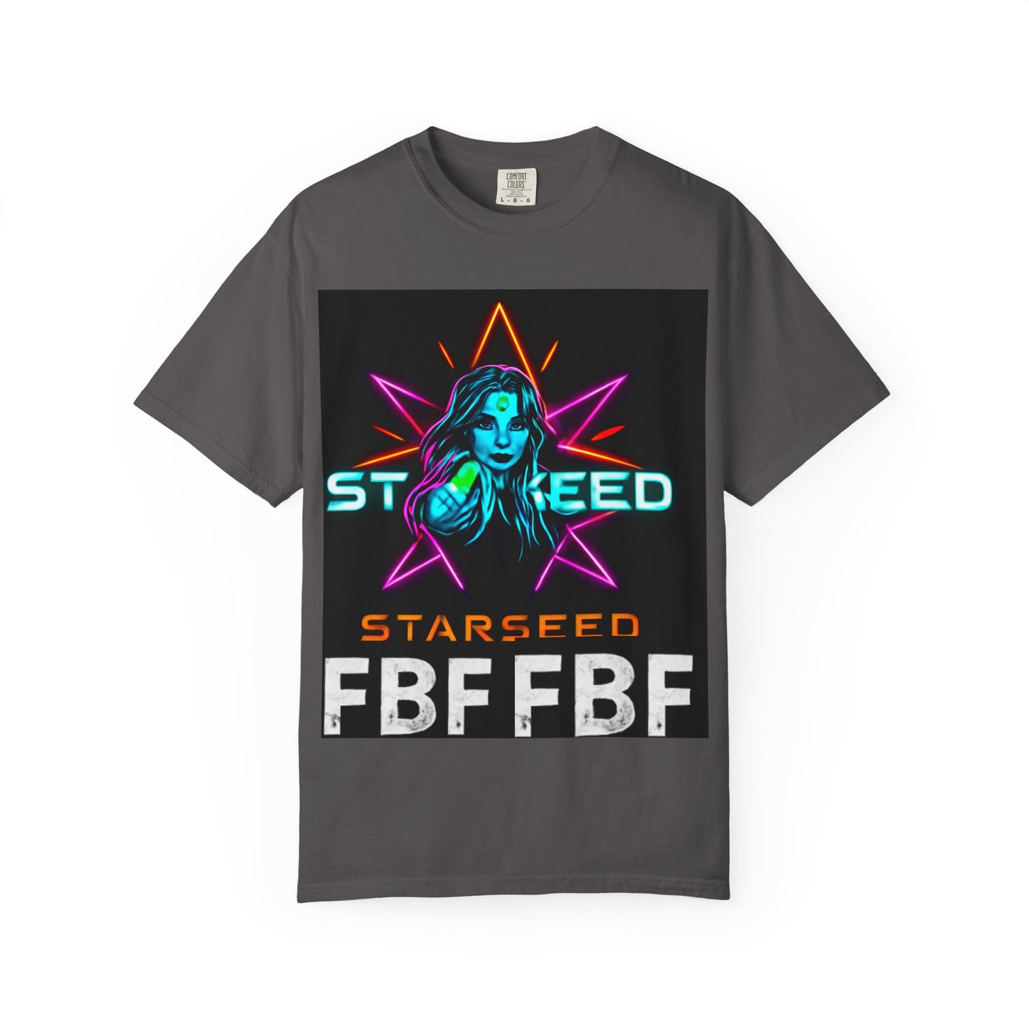 Neon Graphic T-Shirt - Starseed FBF Tee, Unisex Fashion, Cool Gift, Festival Wear, Retro Style, Casual Streetwear
