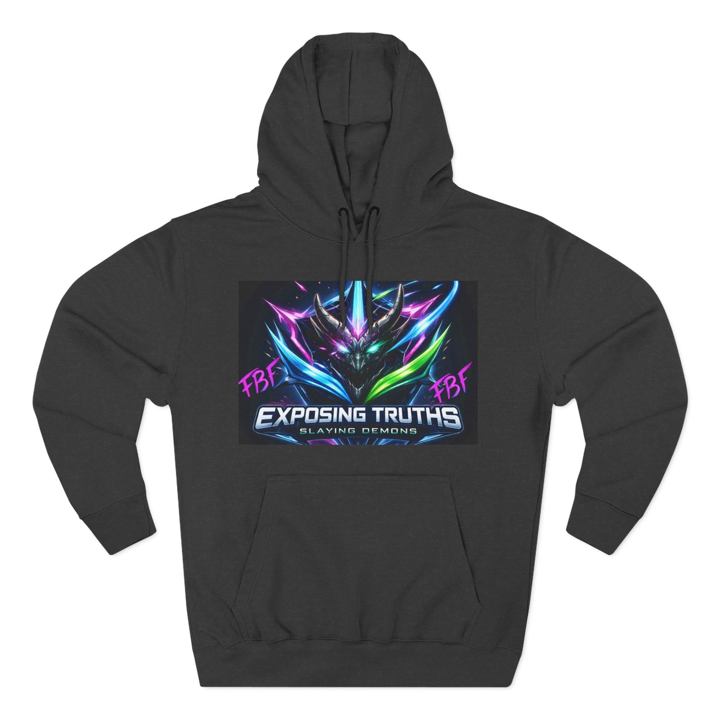 Three-Panel Fleece Hoodie