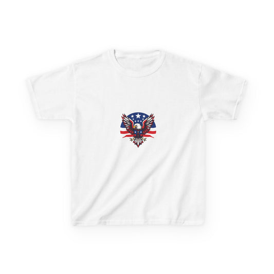 Kids Patriotic Tee - USA Flag Graphic Tee, Summer Wear, Independence Day Outfit, Gifts for Kids, Casual Fun Top