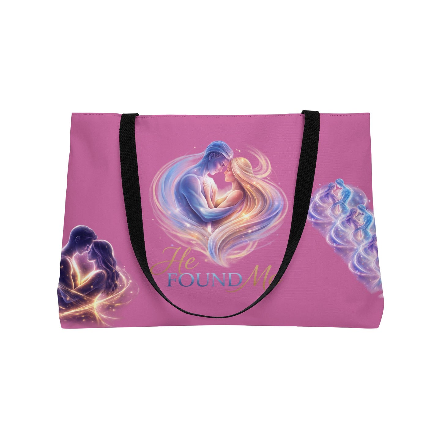 Romantic 'He Found Me' Weekender Tote — Couples Love Heart Travel Bag