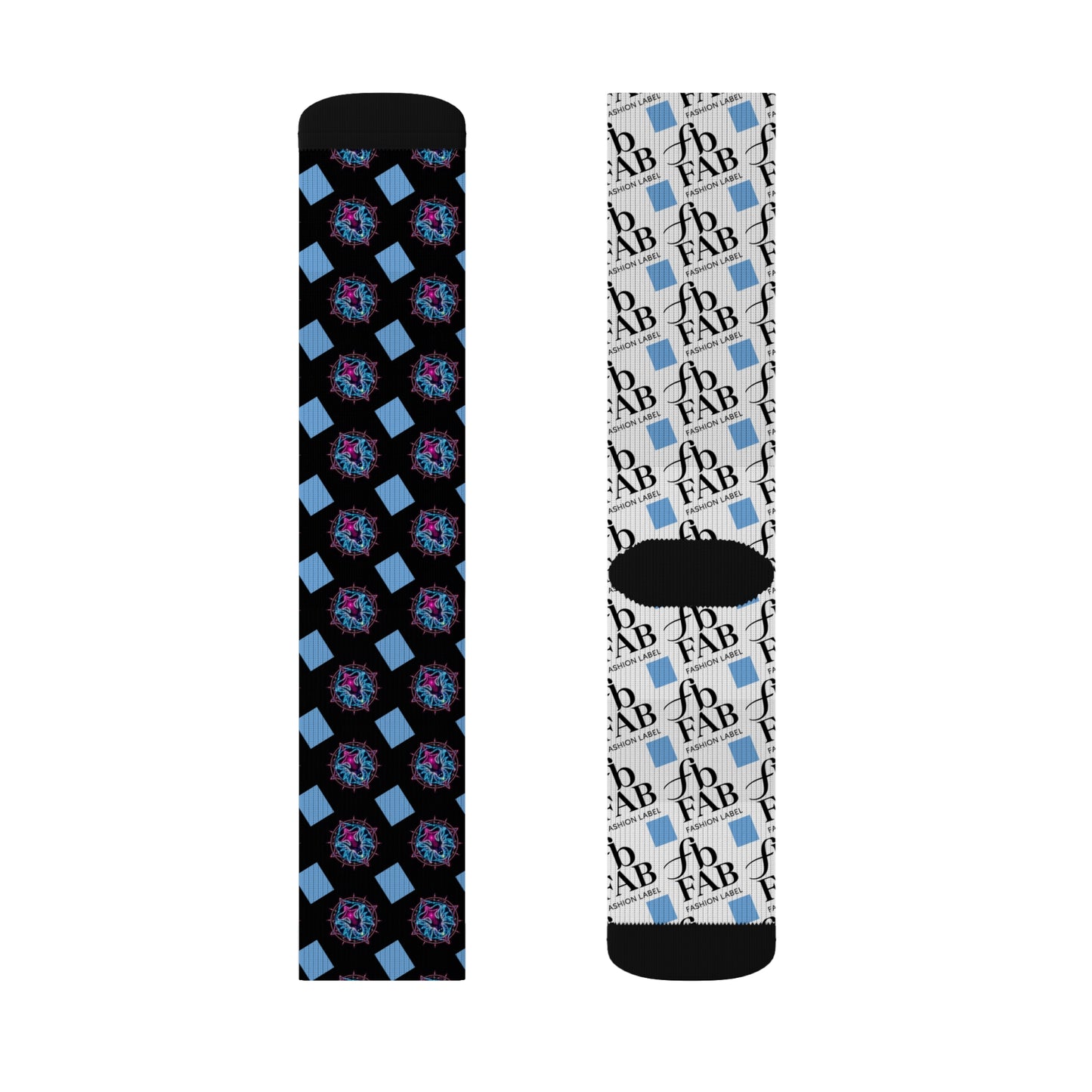 Sublimation Socks | Funky Patterned Crew Socks for Fashion Lovers, Unique Gift, Everyday Wear, Fun Accessories, Stocking Stuffers