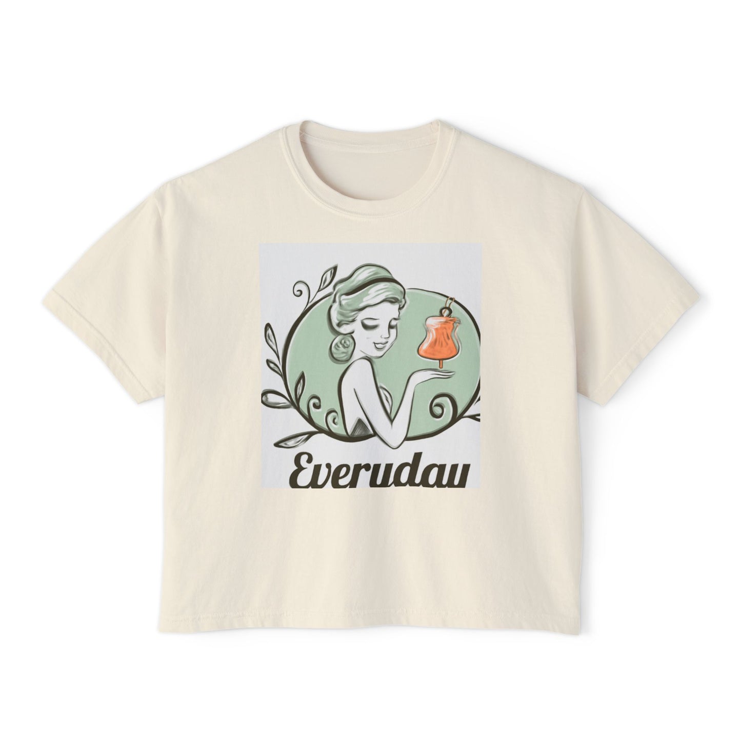 Everyday Vintage Beauty Boxy Tee — Women’s Graphic Fashion Top