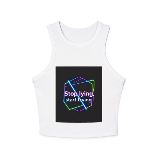 Women's Micro Rib Racer Tank Top