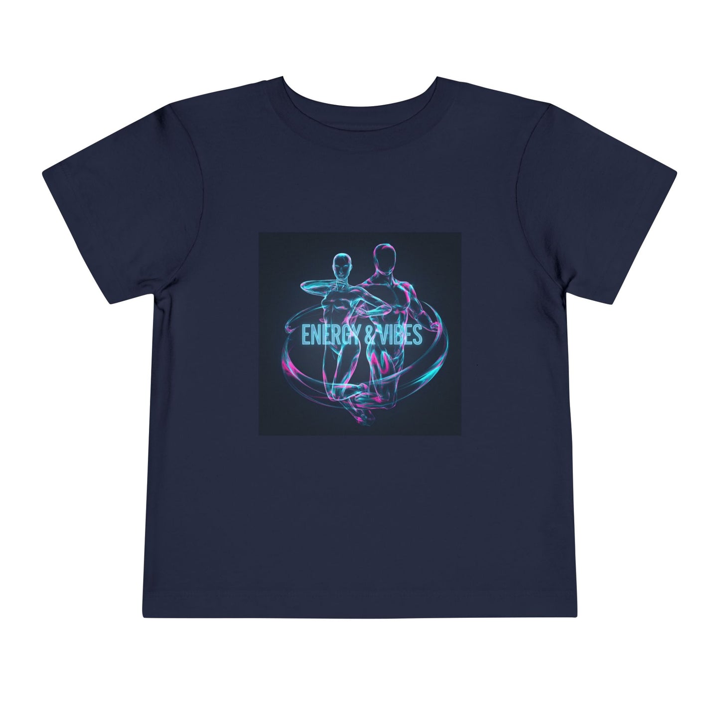 Toddler Tee — Energy & Vibes Neon Dance Graphic