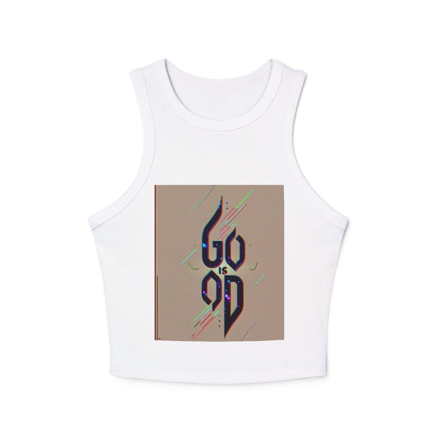 Inspirational Women's Micro Rib Racer Tank Top, Empowerment Tee, Motivational Workout Shirt, Stylish Athleisure Top, Gift for Her