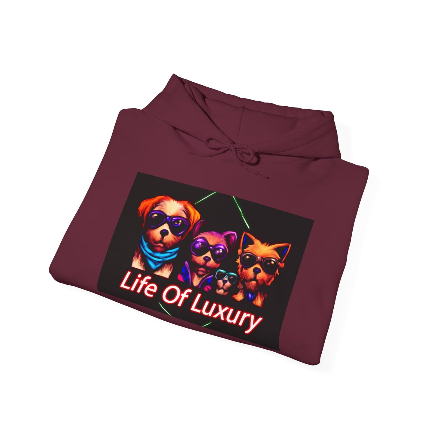 Luxury Life Unisex Hoodie - Cozy Sweatshirt for Pet Lovers, Gift for Birthdays, Everyday Wear, Chill Vibes, FBF Collection