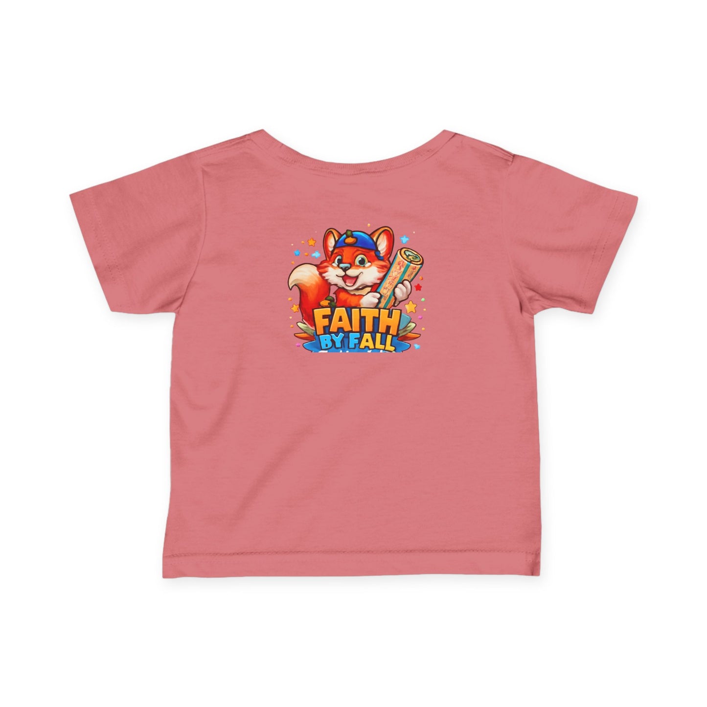 Infant Tee — Cute Fox "Faith Fox" Graphic Baby Shirt