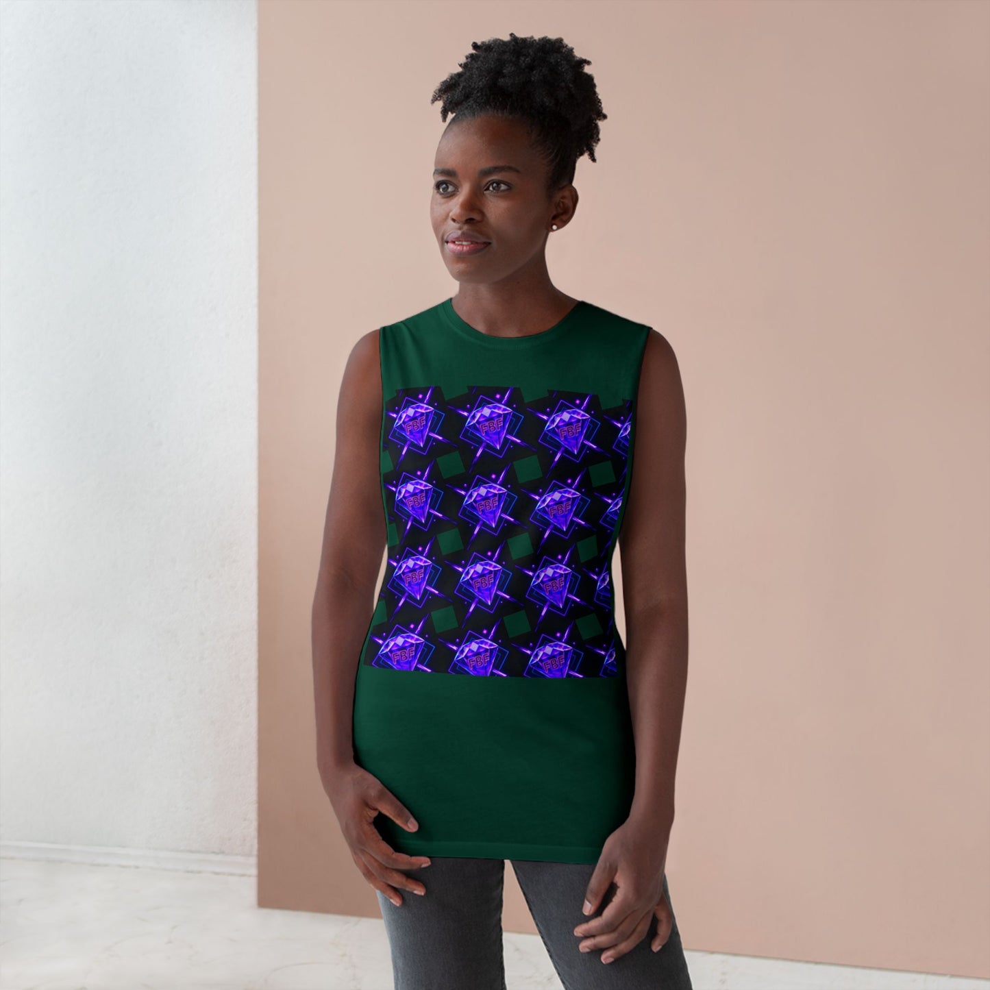 Unisex Graphic Tank Top, Trendy Summer Wear, Perfect for Festivals, Casual Outings, Vibrant Pattern Top, Comfortable Everyday Style