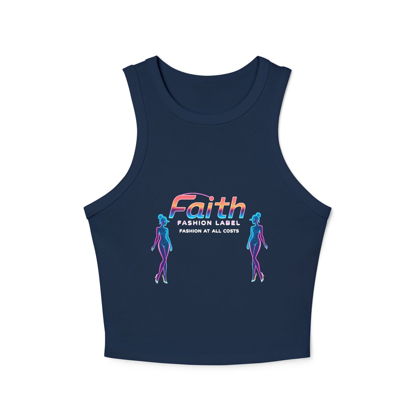 Women's Faith Racer Tank Top, Summer Top, Yoga Clothes, Casual Wear, Gift for Her, Festival Outfit