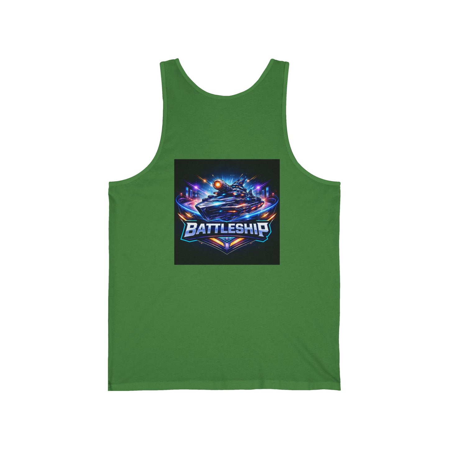 Retro Neon Racing Tank Top — FBF & Battleship Gamer Graphic