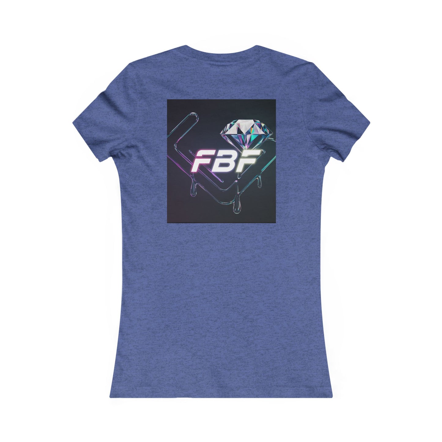 Retro Neon Femme Tee — Cyber City Silhouette & Diamond FBF Graphic