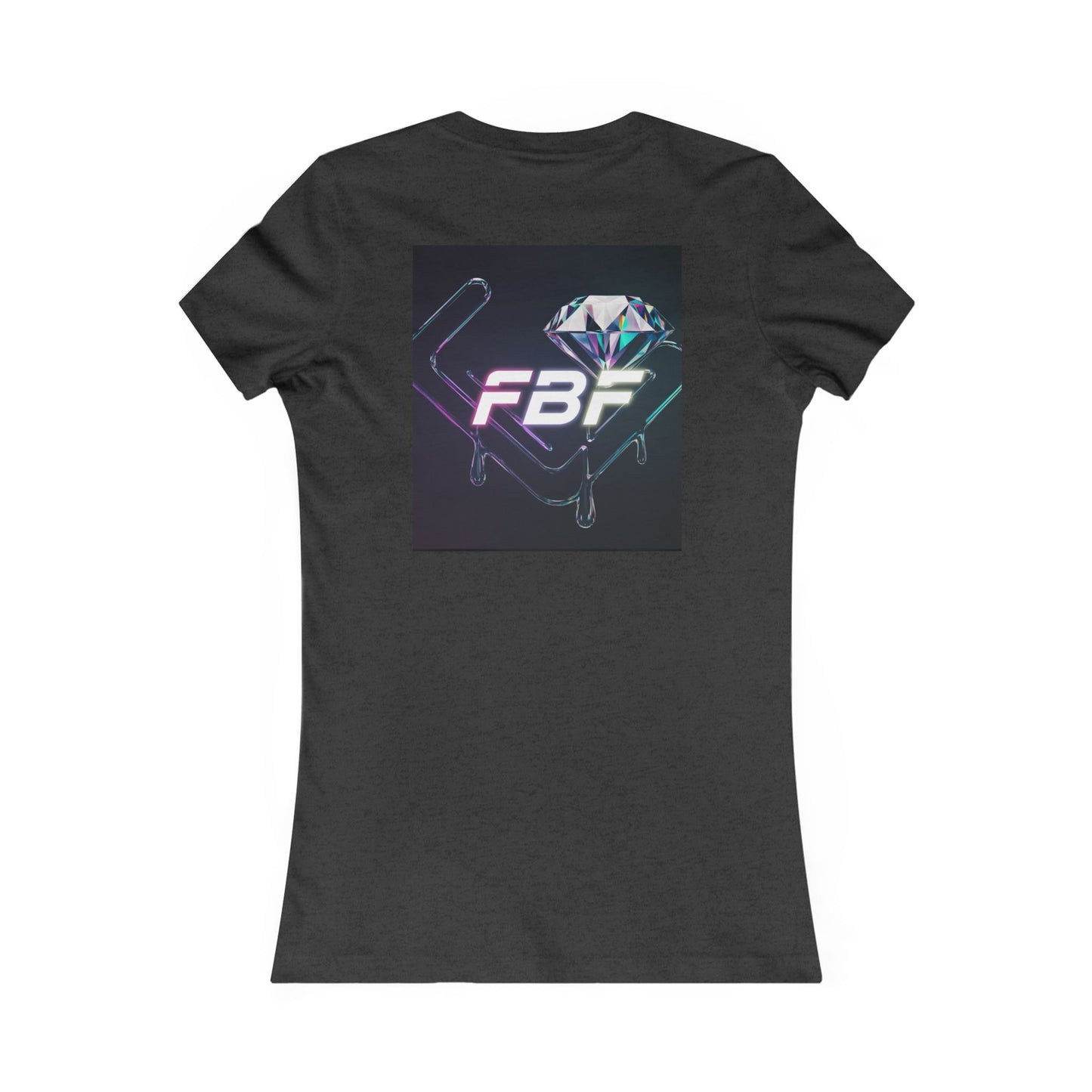 Retro Neon Femme Tee — Cyber City Silhouette & Diamond FBF Graphic
