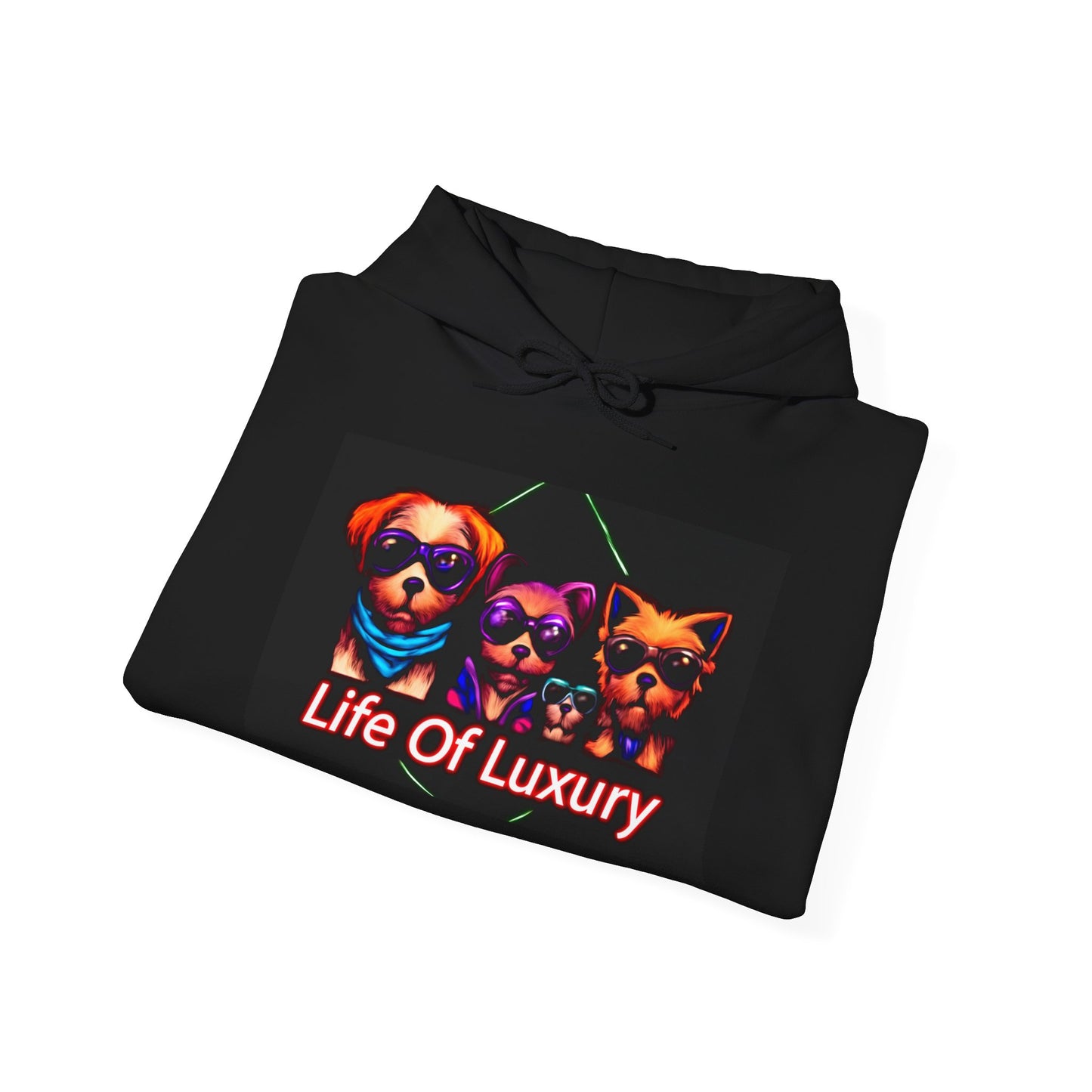 Luxury Life Unisex Hoodie - Cozy Sweatshirt for Pet Lovers, Gift for Birthdays, Everyday Wear, Chill Vibes, FBF Collection