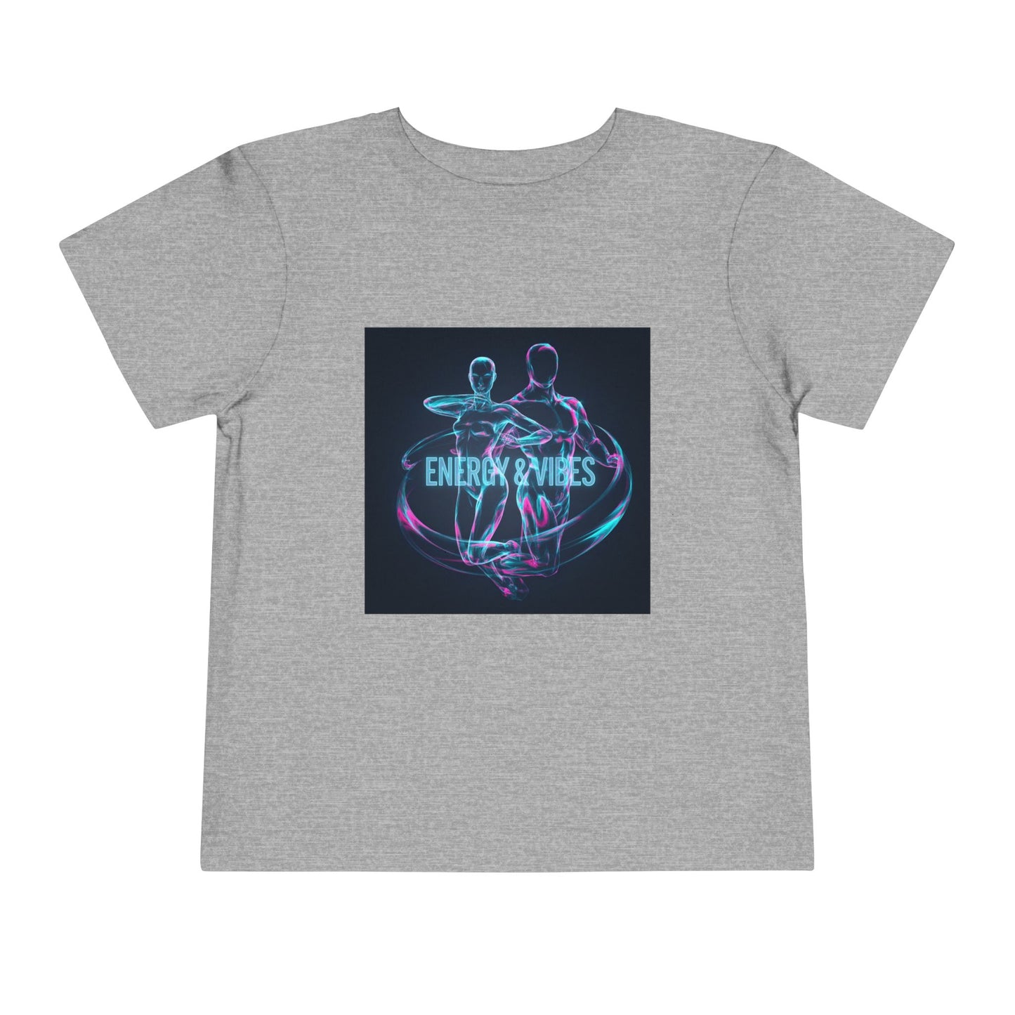 Toddler Tee — Energy & Vibes Neon Dance Graphic