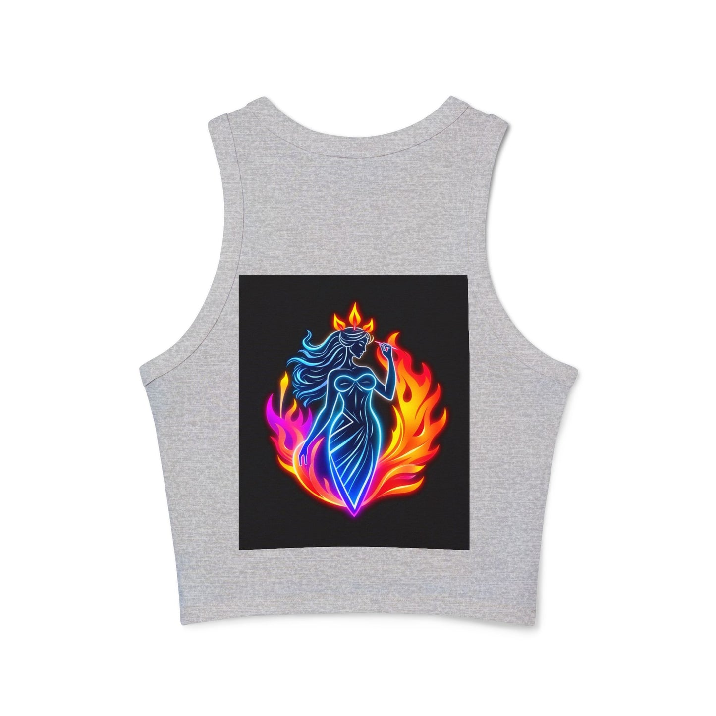 Flame Goddess Tank — Women's Racerback Crop Tank Top