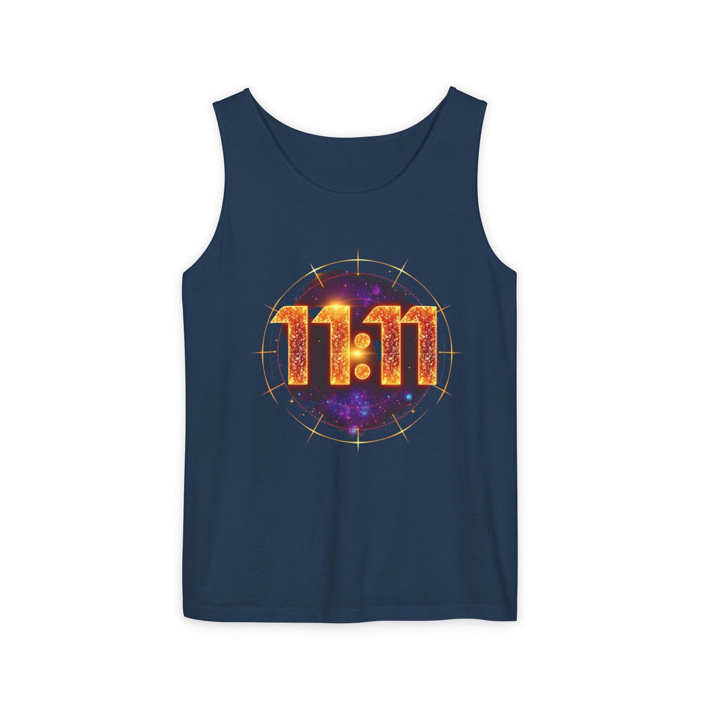 Celestial Glow Tank Top - 11:11 Design, Unisex, Festival Wear, Summer Style, Spiritual Gift, Casual Comfort