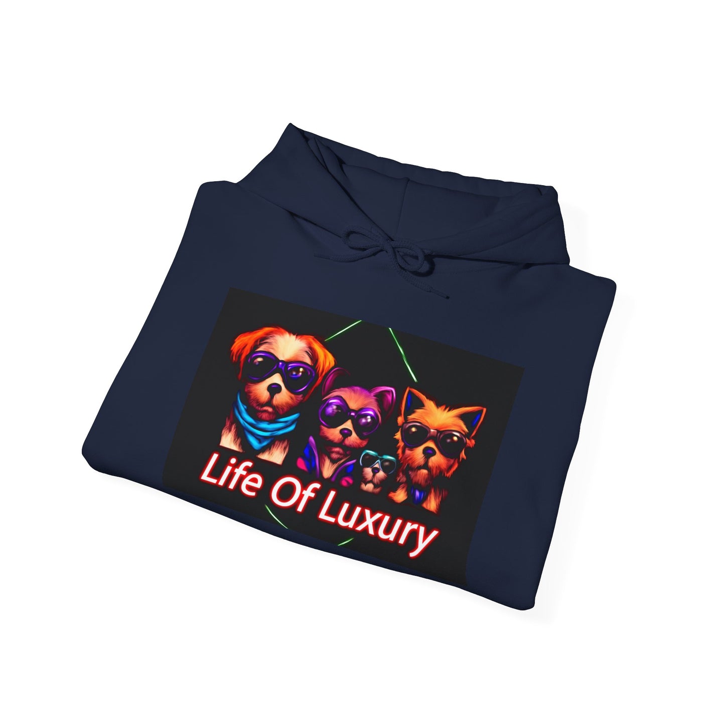 Luxury Life Unisex Hoodie - Cozy Sweatshirt for Pet Lovers, Gift for Birthdays, Everyday Wear, Chill Vibes, FBF Collection