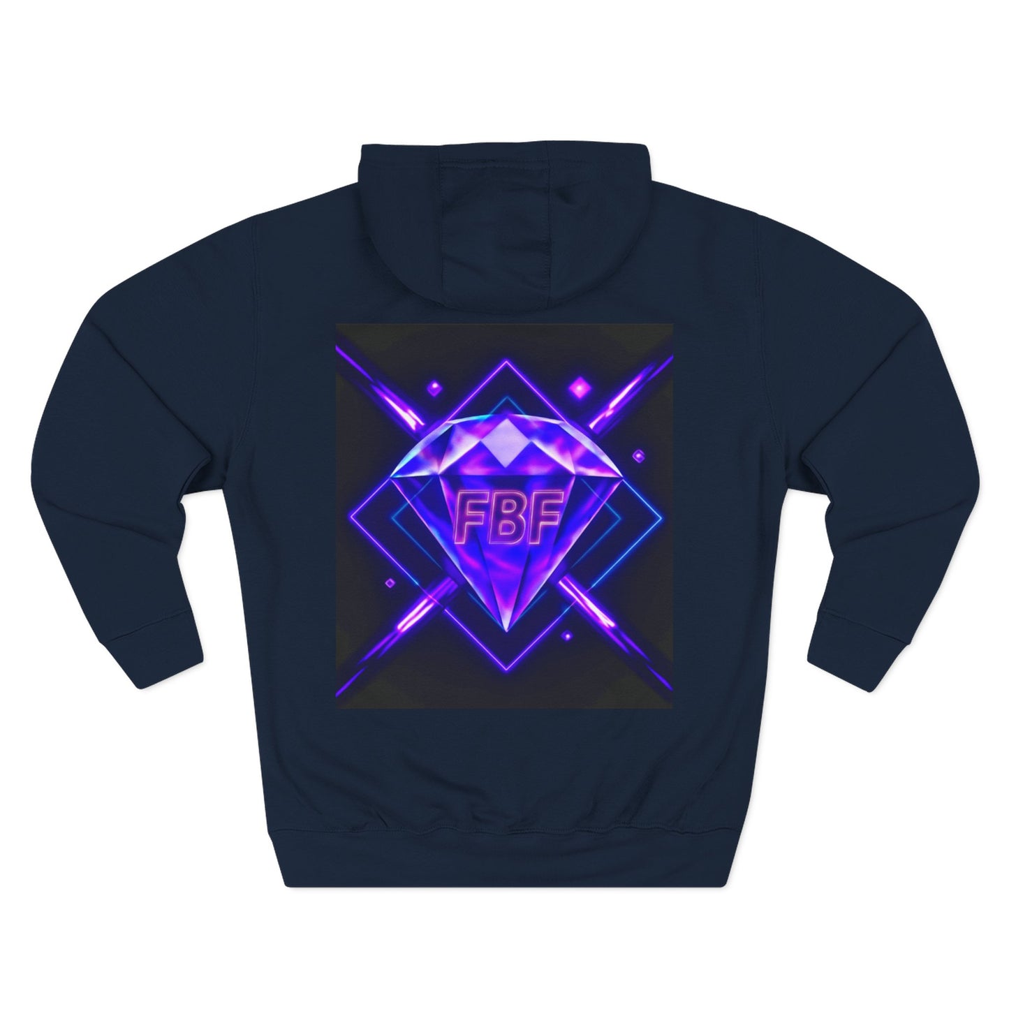 Futuristic Neon Fleece Hoodie, Stylish Sweatshirt, Vibrant Graphic Pullover, Perfect Gift for Tech Lovers, Unique Streetwear