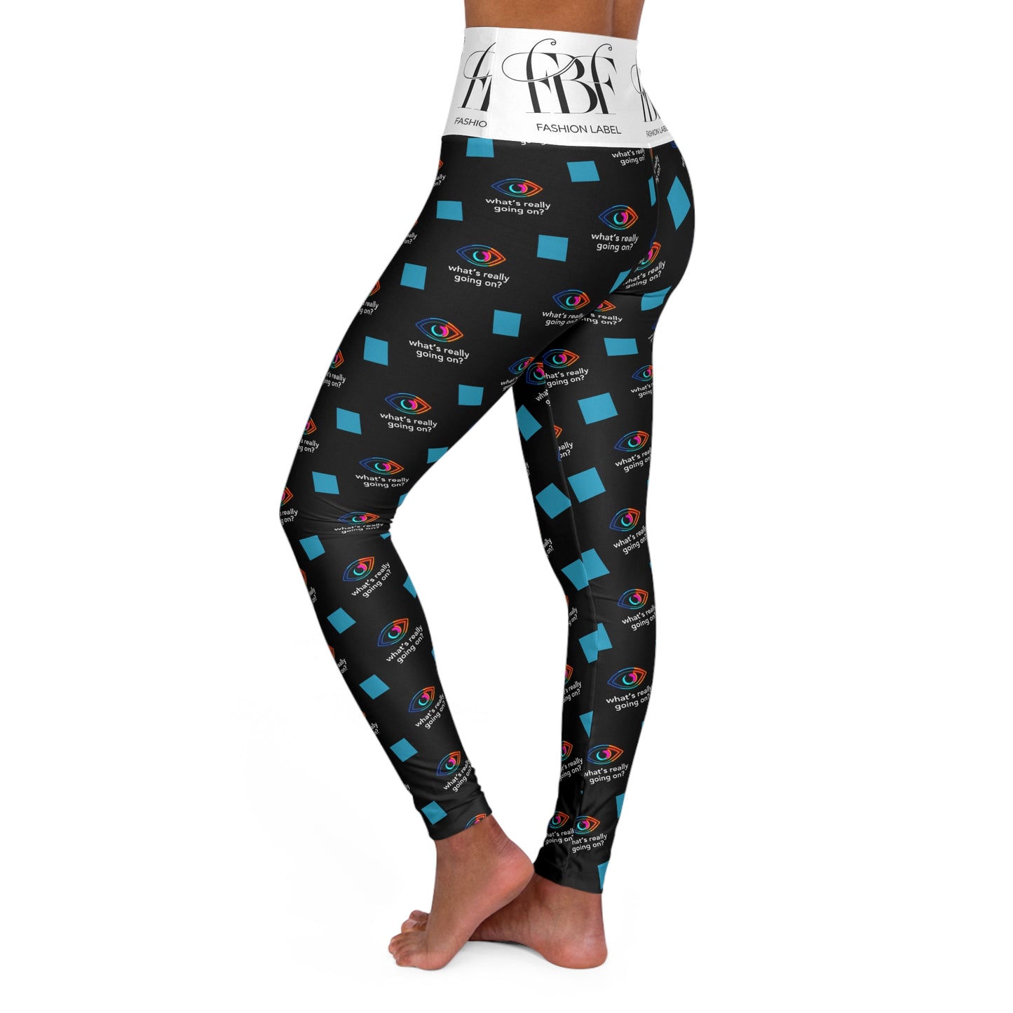 High Waisted Yoga Leggings (AOP)