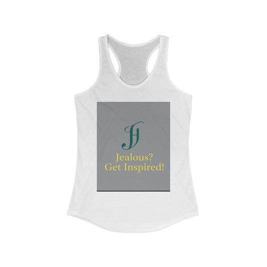 Inspiration Racerback Tank Top, Motivational Workout Shirt, Summer Activewear, Gift for Fitness Lovers, Yoga Tank, Stylish Casual Wear