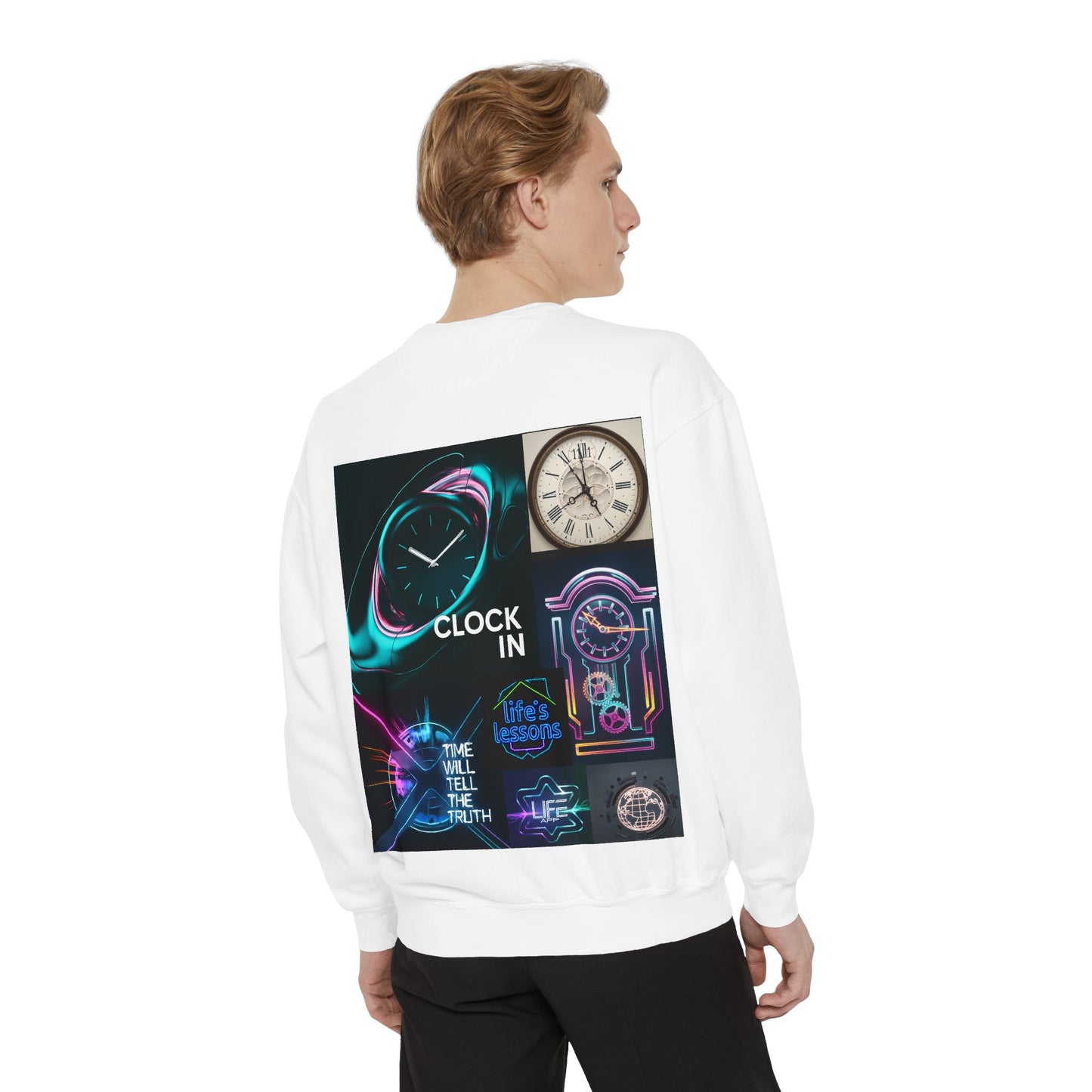 Retro Neon Clock Sweatshirt