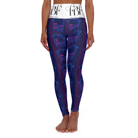 Vibrant High Waisted Yoga Leggings, Comfortable Activewear, Fitness Apparel, Workout Leggings, Stylish Athleisure
