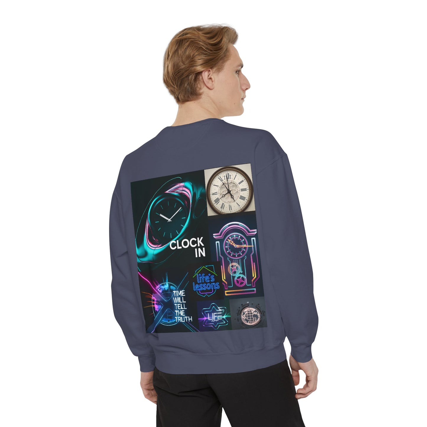 Retro Neon Clock Sweatshirt