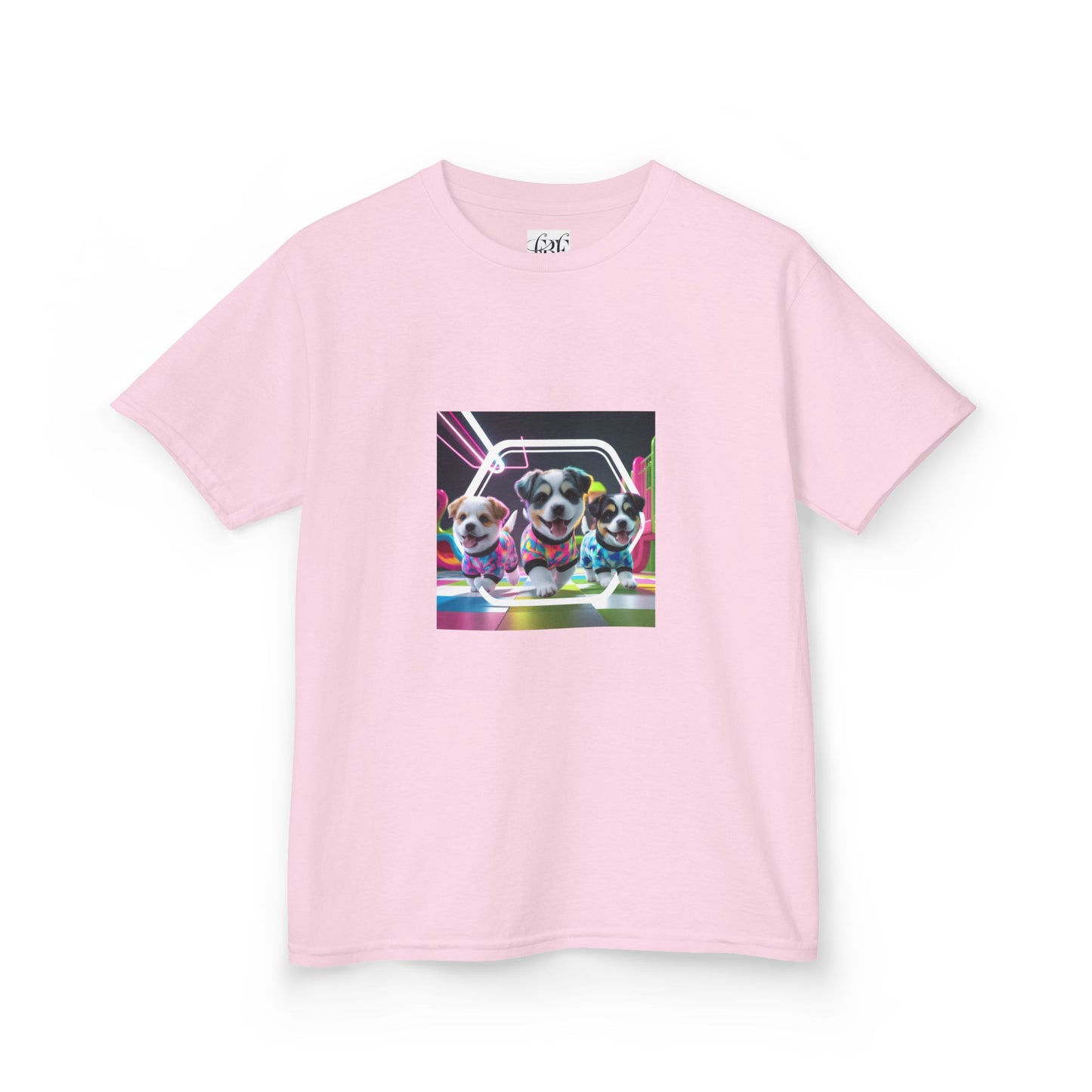 Colorful Dog-Themed Kids Tee - 'Unity Fun' Design