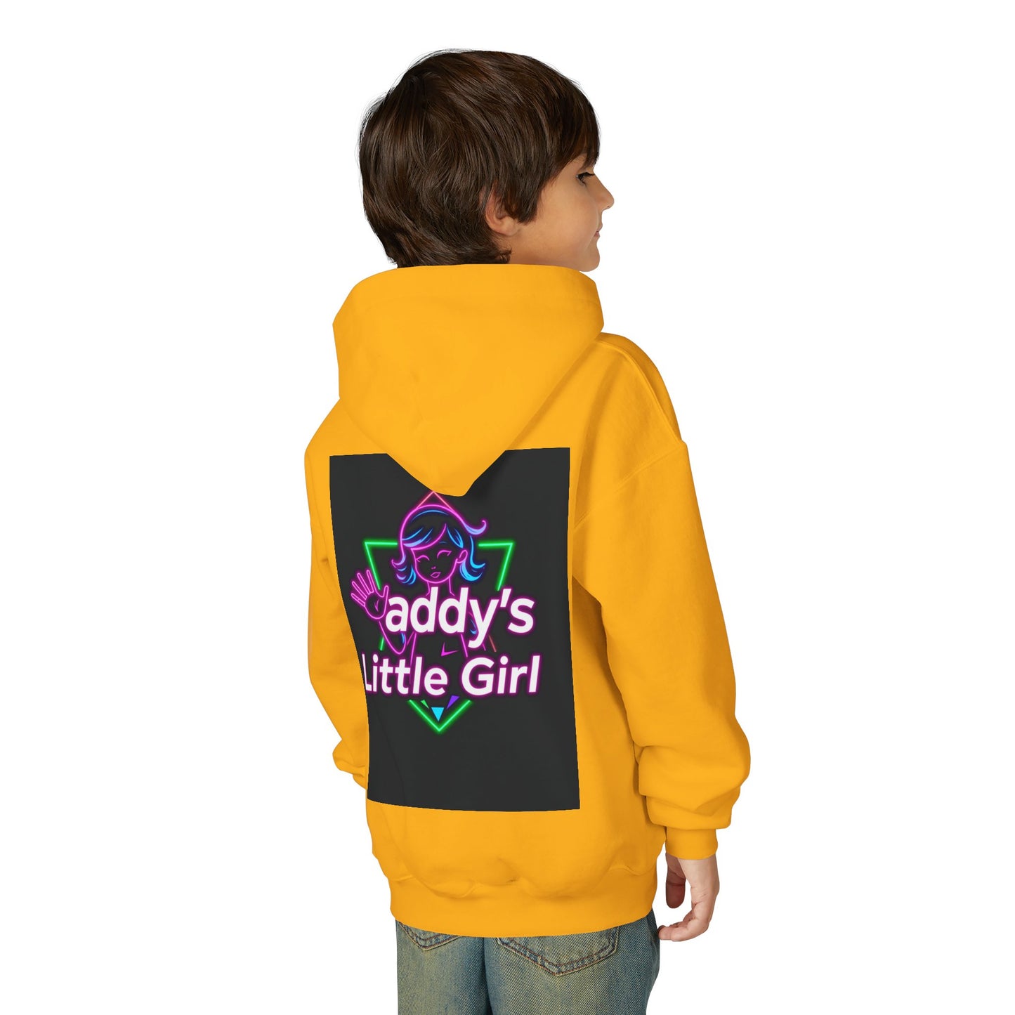Daddy's Little Girl Hoodie, Cozy Youth Sweatshirt, Cute Gift for Dads, Kids Sweatshirt, Family Celebration Apparel