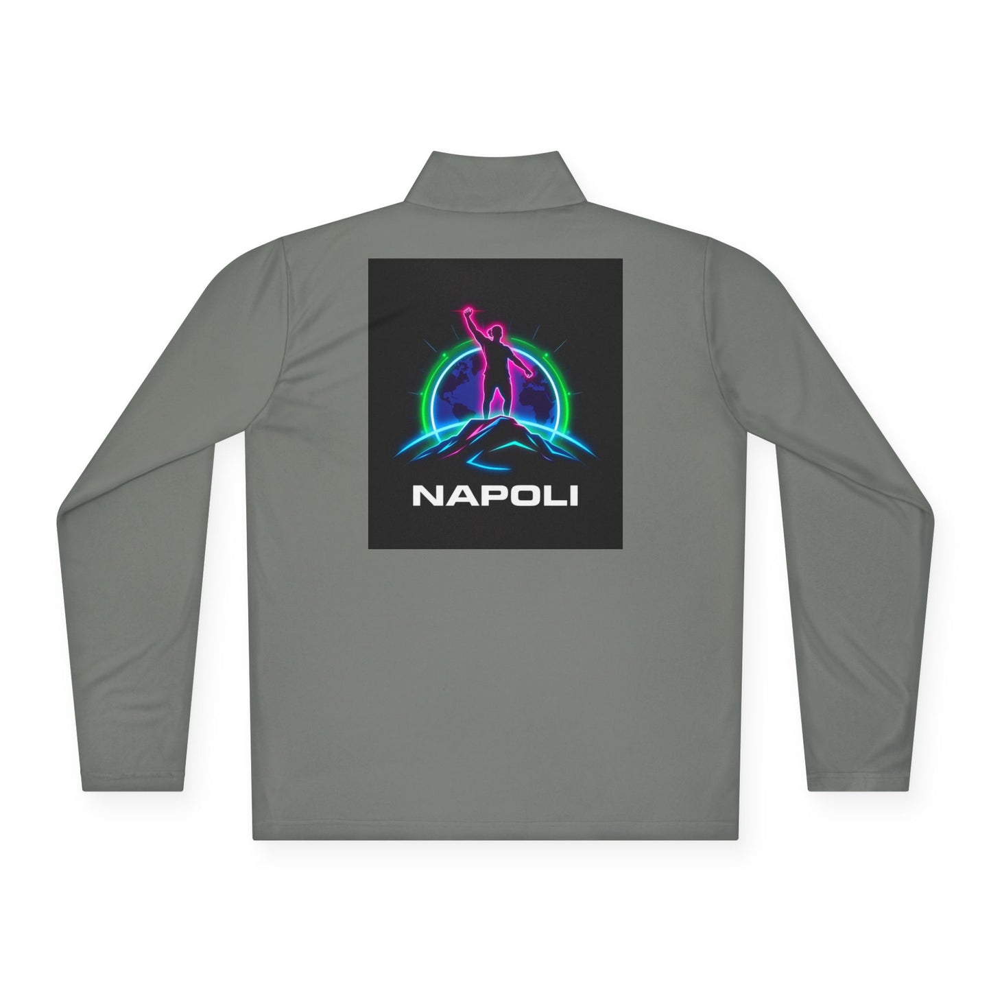 Vibrant Unisex Quarter-Zip Pullover - Perfect for Casual Outings, Outdoor Adventures, Gifts, Napoli Inspired Apparel, Stylish Activewear