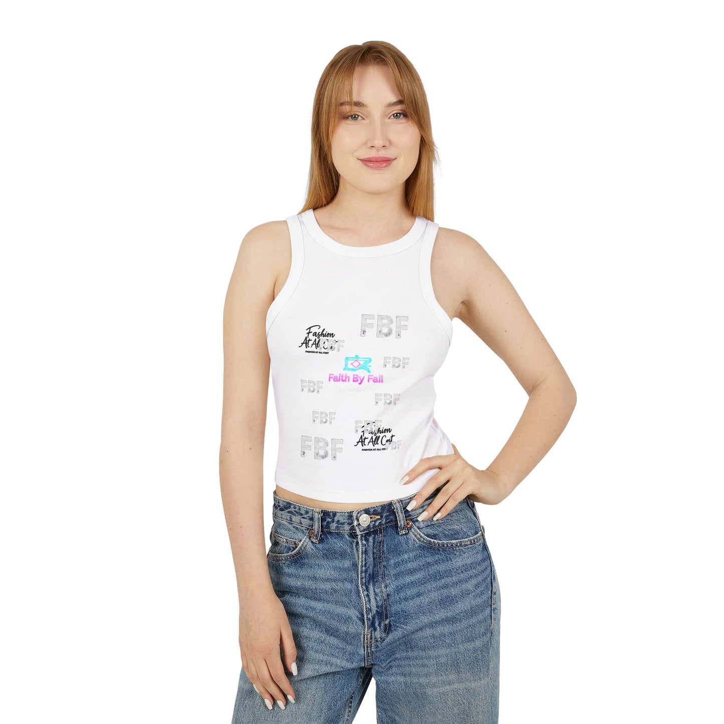 Women's Inspirational Graphic Tank Top, Faith By Fall Tank, Casual Summer Top, Spiritual Apparel, Trendy Activewear, Cute Workout Shirt