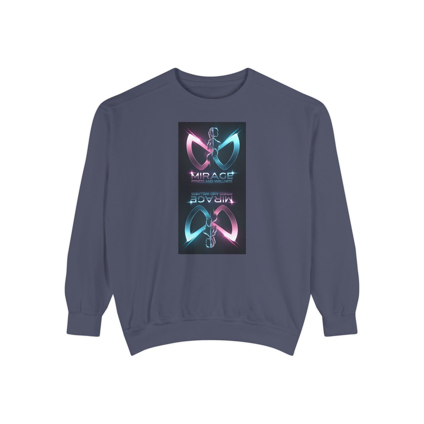 Retro Neon Mirage Sweatshirt — 'Mirage' Vaporwave Graphic Crewneck