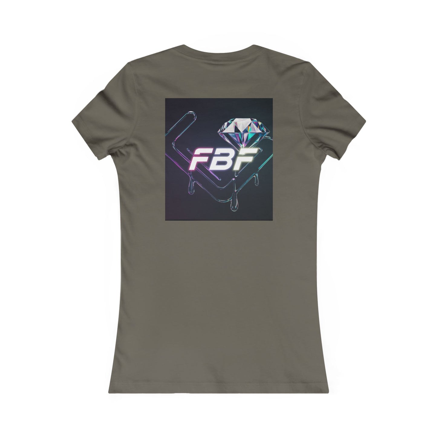 Retro Neon Femme Tee — Cyber City Silhouette & Diamond FBF Graphic