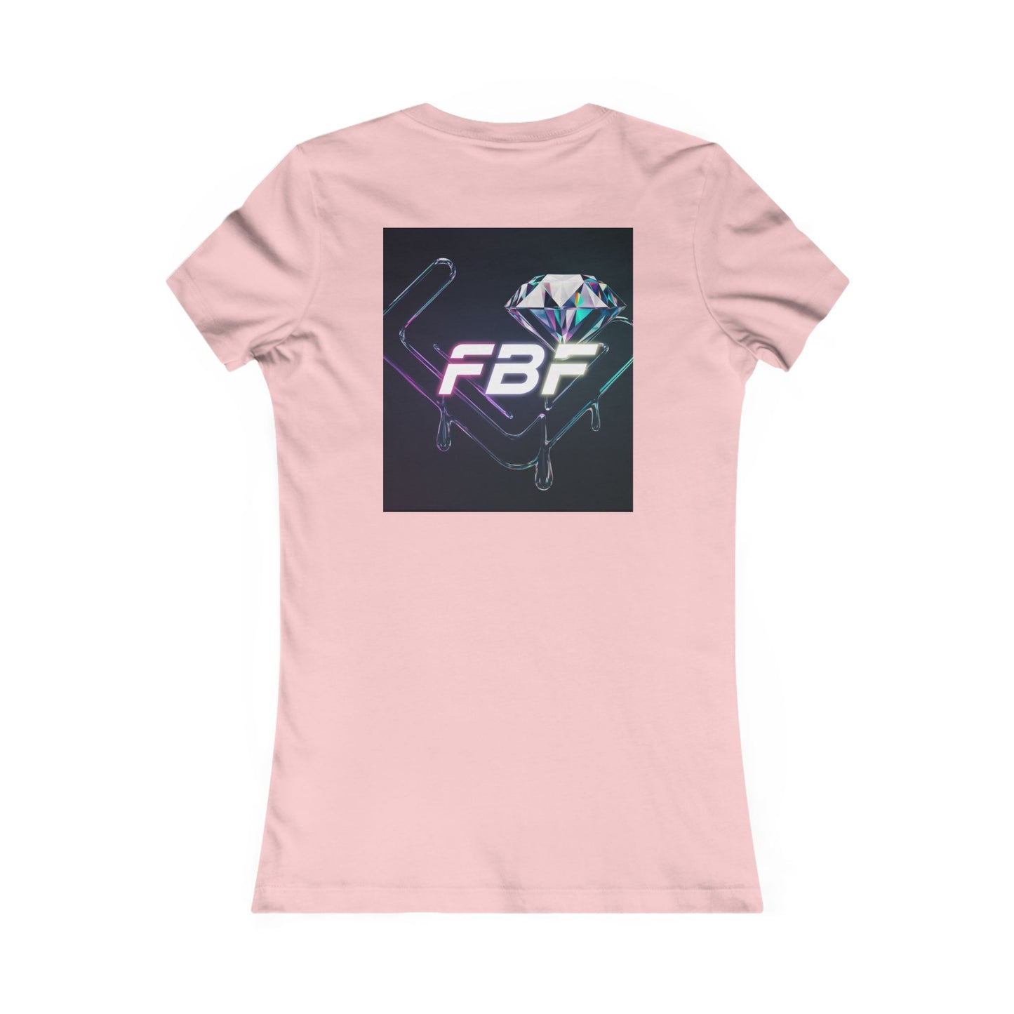 Retro Neon Femme Tee — Cyber City Silhouette & Diamond FBF Graphic