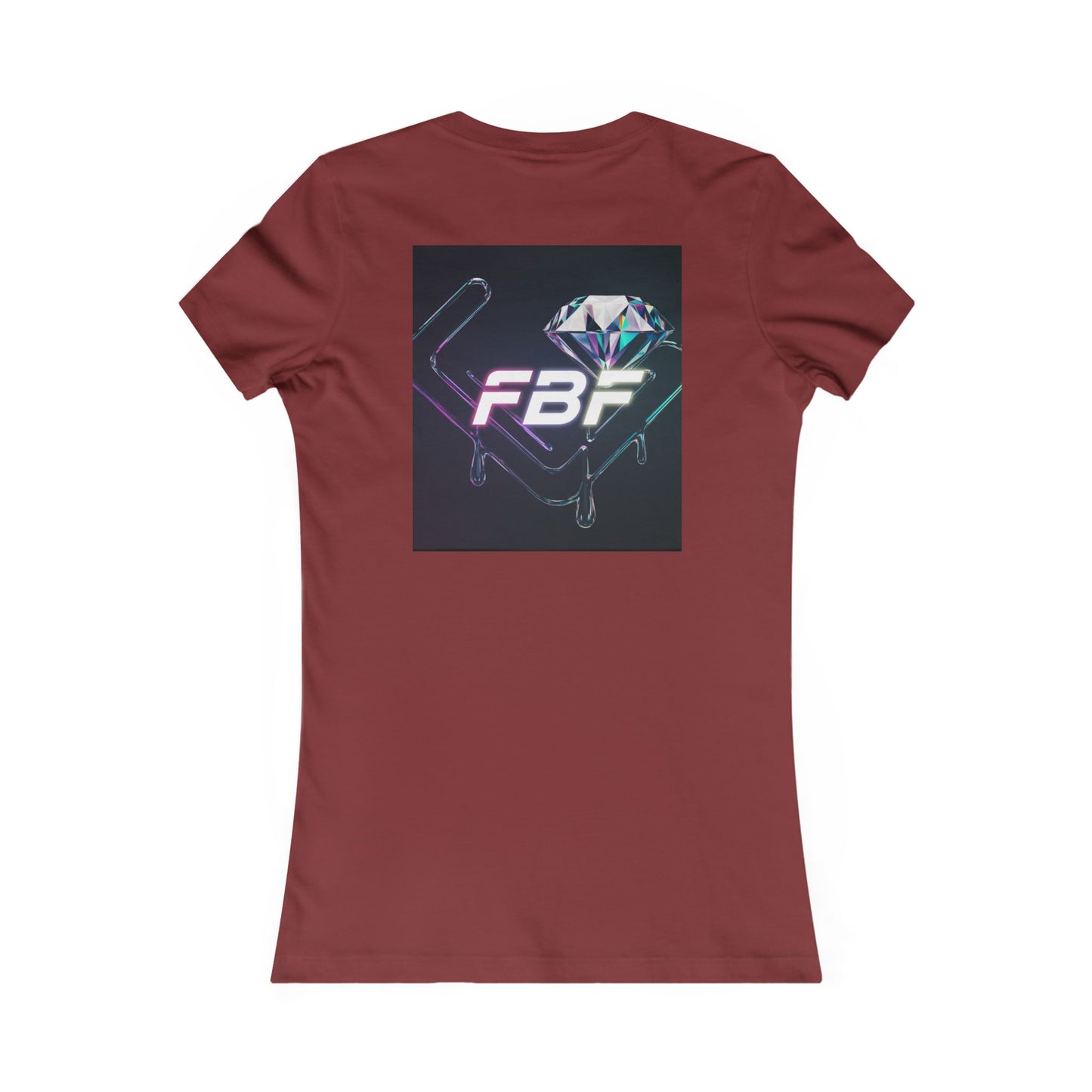 Retro Neon Femme Tee — Cyber City Silhouette & Diamond FBF Graphic