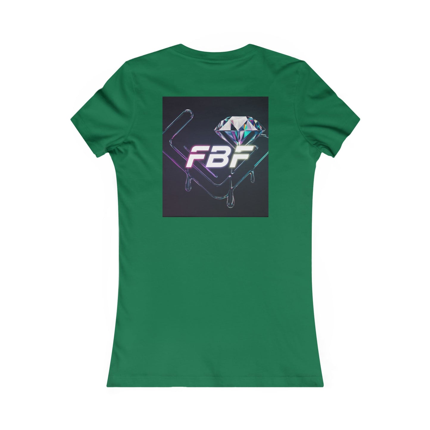 Retro Neon Femme Tee — Cyber City Silhouette & Diamond FBF Graphic