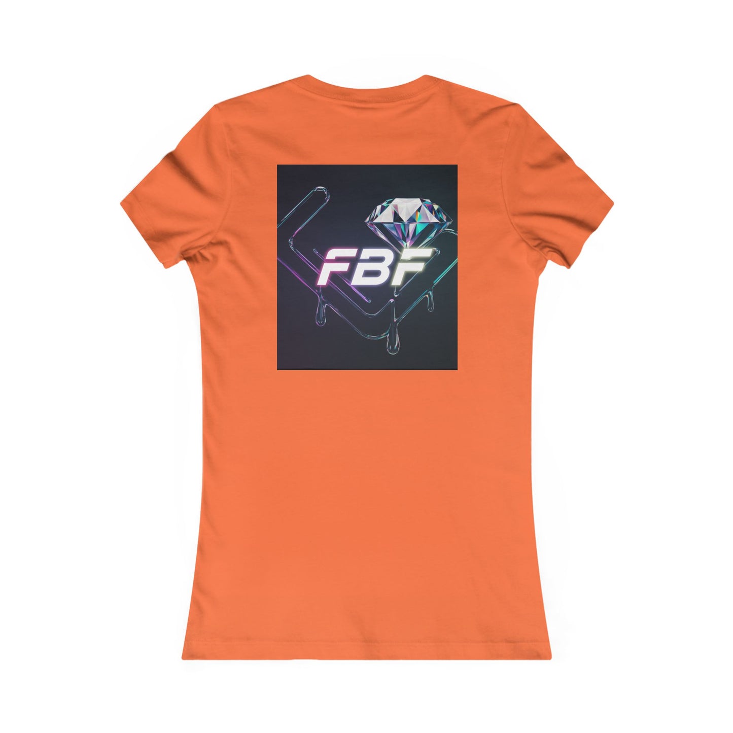 Retro Neon Femme Tee — Cyber City Silhouette & Diamond FBF Graphic