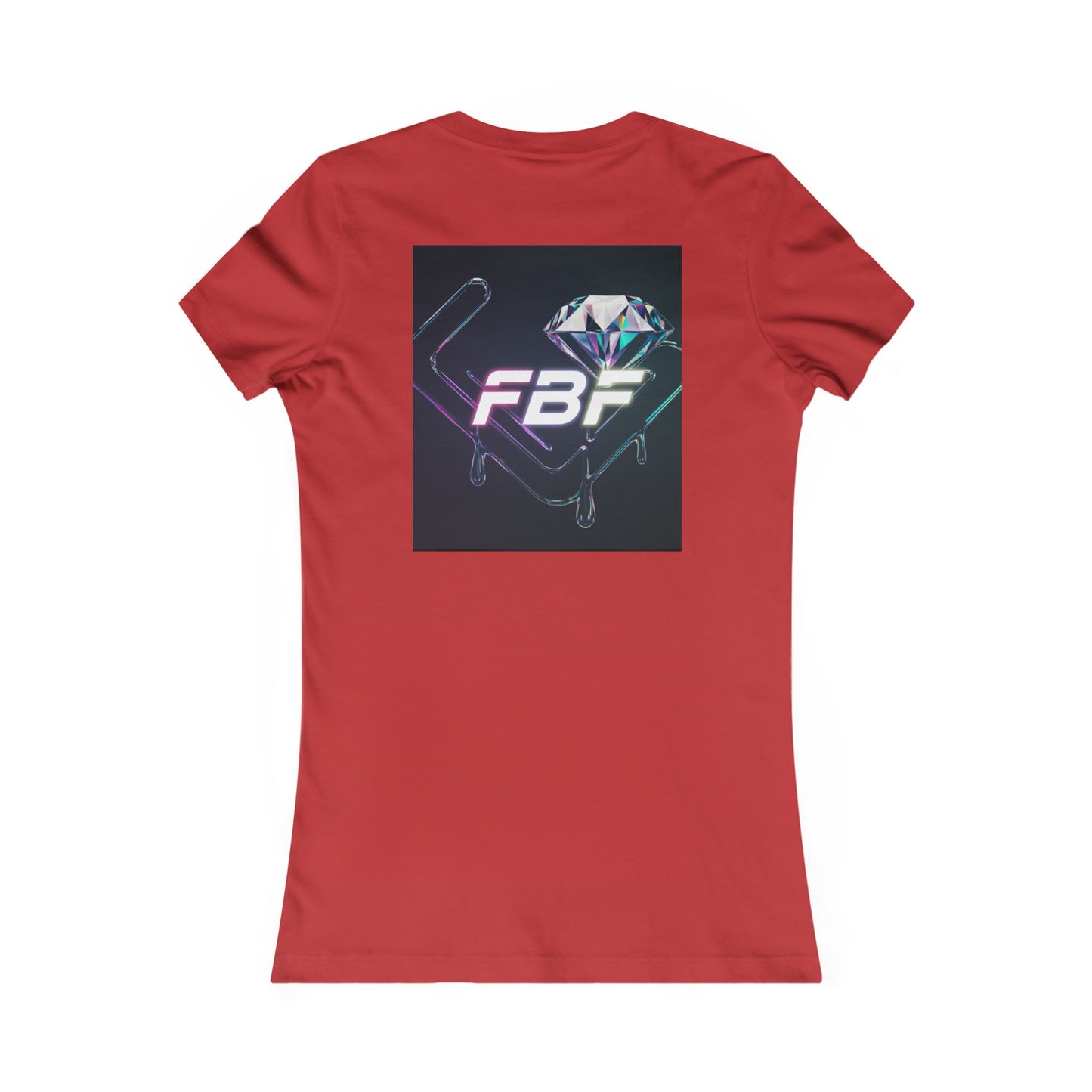 Retro Neon Femme Tee — Cyber City Silhouette & Diamond FBF Graphic