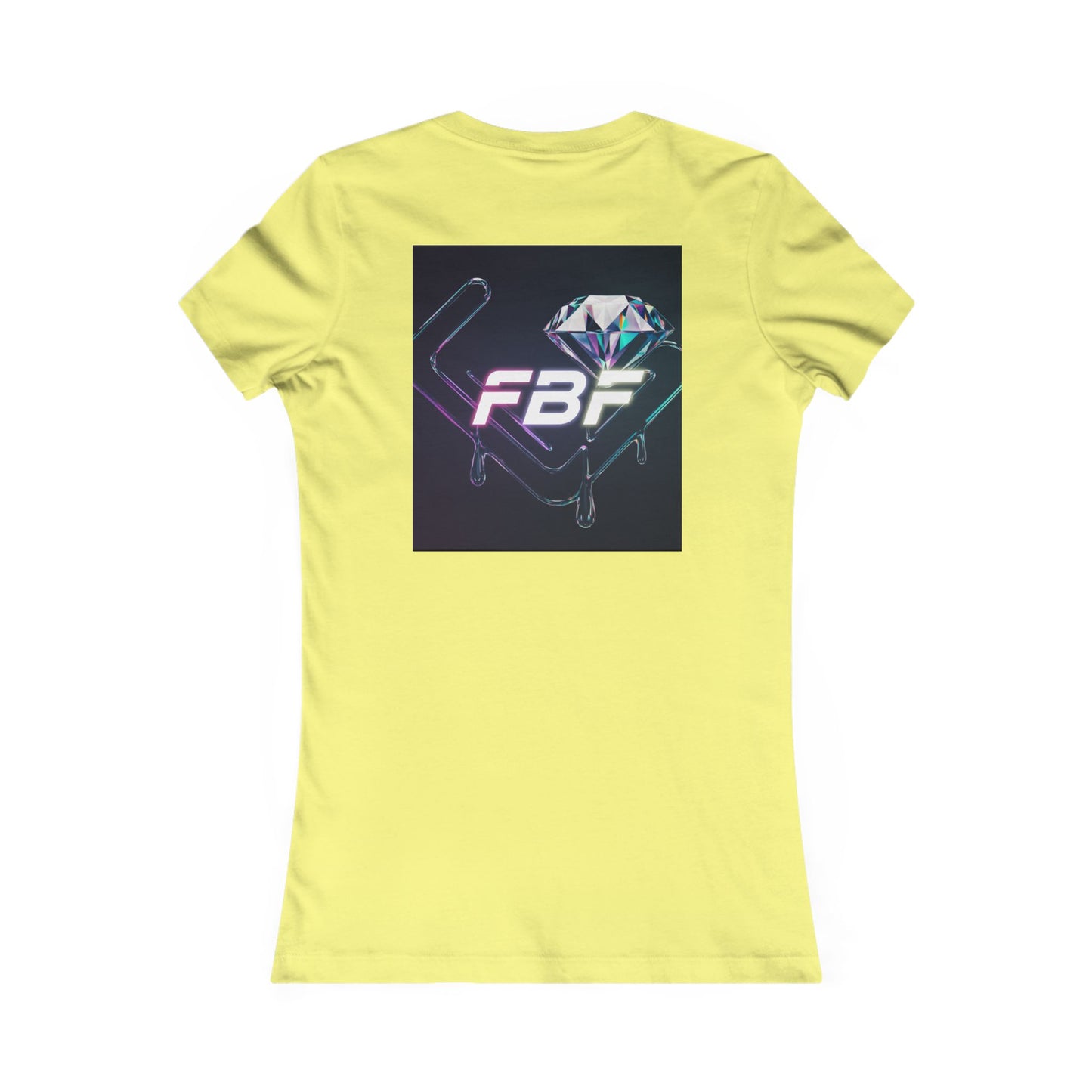 Retro Neon Femme Tee — Cyber City Silhouette & Diamond FBF Graphic