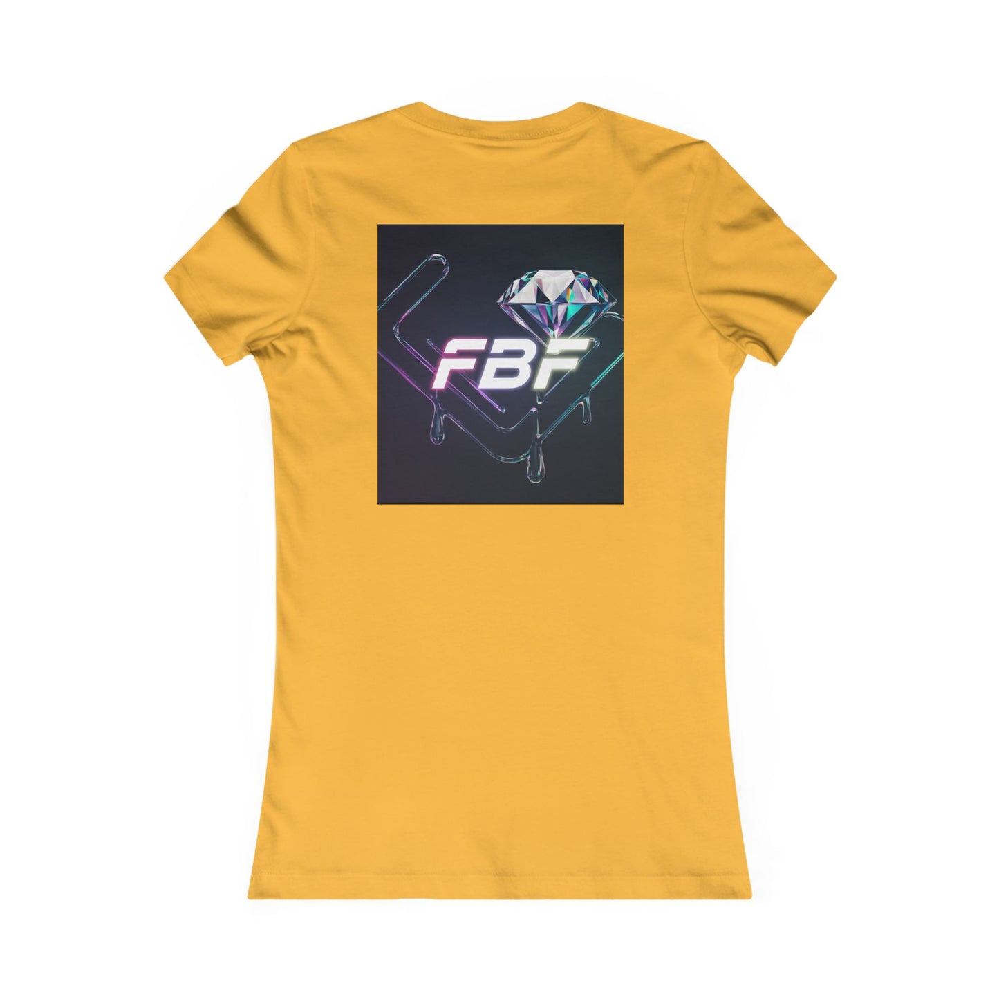 Retro Neon Femme Tee — Cyber City Silhouette & Diamond FBF Graphic